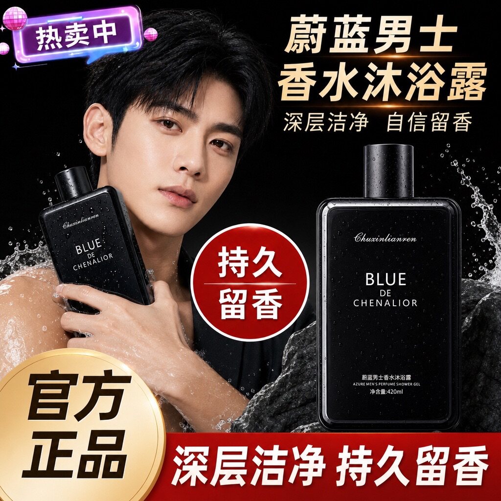 屈臣氏蔚蓝香水型沐浴露男