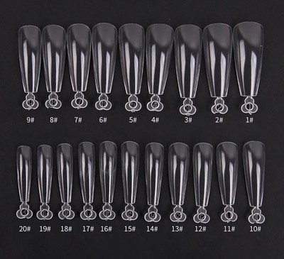 美甲超薄甲片补号格丽特透明长T