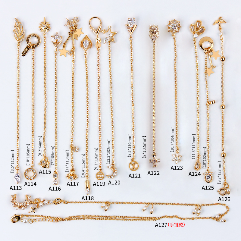 链条吊坠轻奢百搭装饰品锆石钻