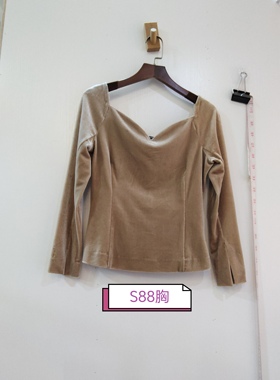 黄色稀有贴身显瘦长袖上衣  咨询库存下单 88胸