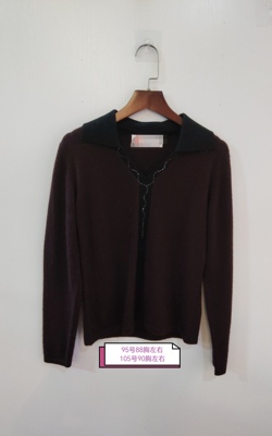 暗红色毛衣长袖休闲上衣 咨询库存下单 多码数