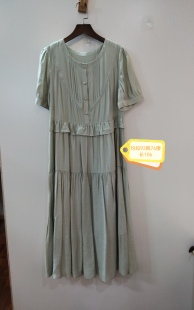 绿色休闲简约连衣裙 92胸 咨询库存下单
