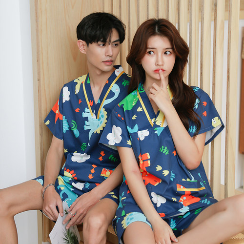 汗蒸服情侣全棉加肥加大男女士