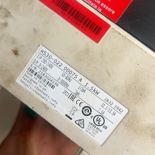 议价HS30变频器HS30-022-00075-AHS3002200075AHS3002200075A