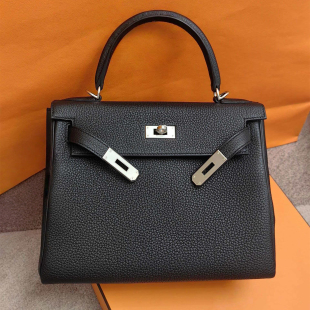 2026新款 荔枝纹包进口togo皮纯手工定制二代凯莉包单肩斜挎百搭包