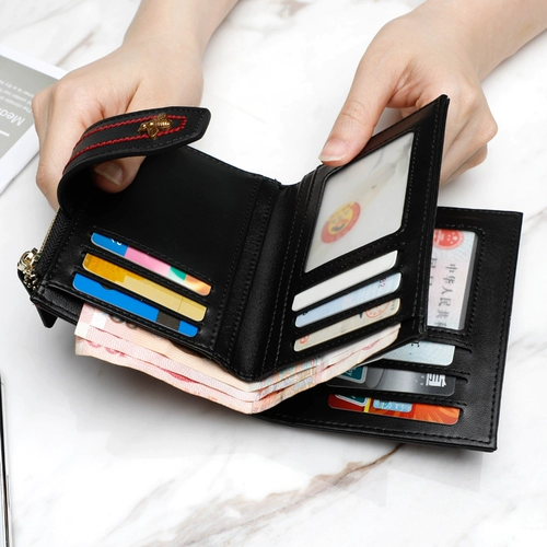 Бумажник, короткая сумка через плечо, изысканный кошелек, вместительный и большой модный картхолдер, из натуральной кожи, 2020, городской стиль