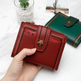 Бумажник, короткая сумка через плечо, изысканный кошелек, вместительный и большой модный картхолдер, из натуральной кожи, 2020, городской стиль