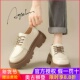 乐福鞋 2025秋冬 百搭加绒小皮鞋 女2026春季 英伦风厚底增高白色单鞋