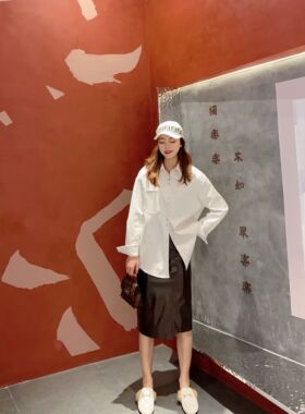 【Dreamers】自制 COOKADAILY 半身裙高腰小皮裙气质显瘦包臀裙子