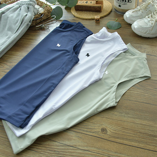 男童速干透气凉快排汗背心中大童儿童圆领休闲无袖运动训练t恤