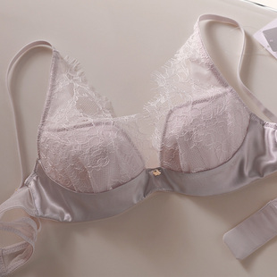 睡美人长睫毛桑蚕丝聚拢软钢圈舒适收副乳棉质薄款上托女内衣bar