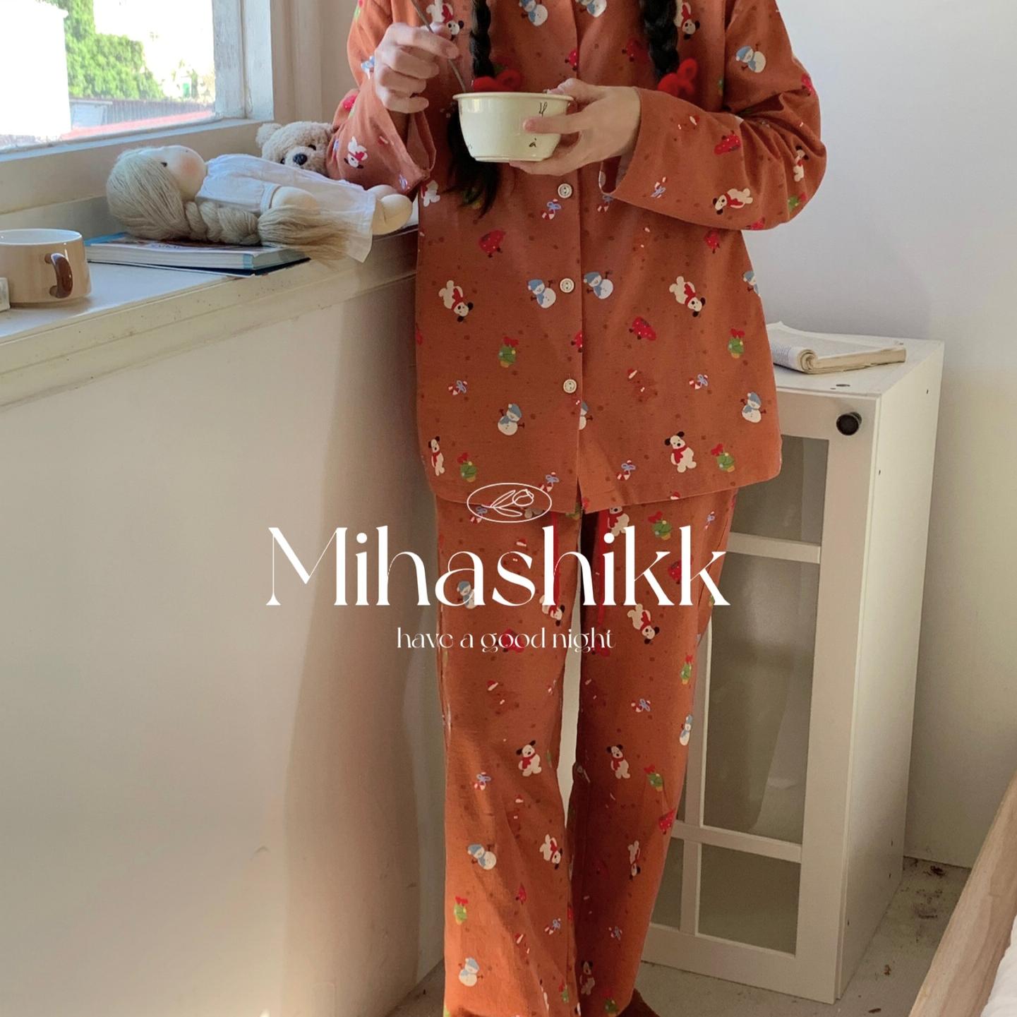 圣诞新年美拉德居家服套装
