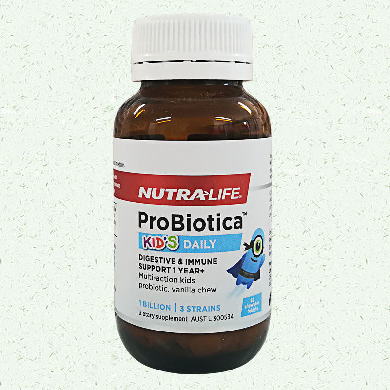 新西兰纽乐Nutralife 儿童益生菌嚼片 消化 酵素 不走西藏