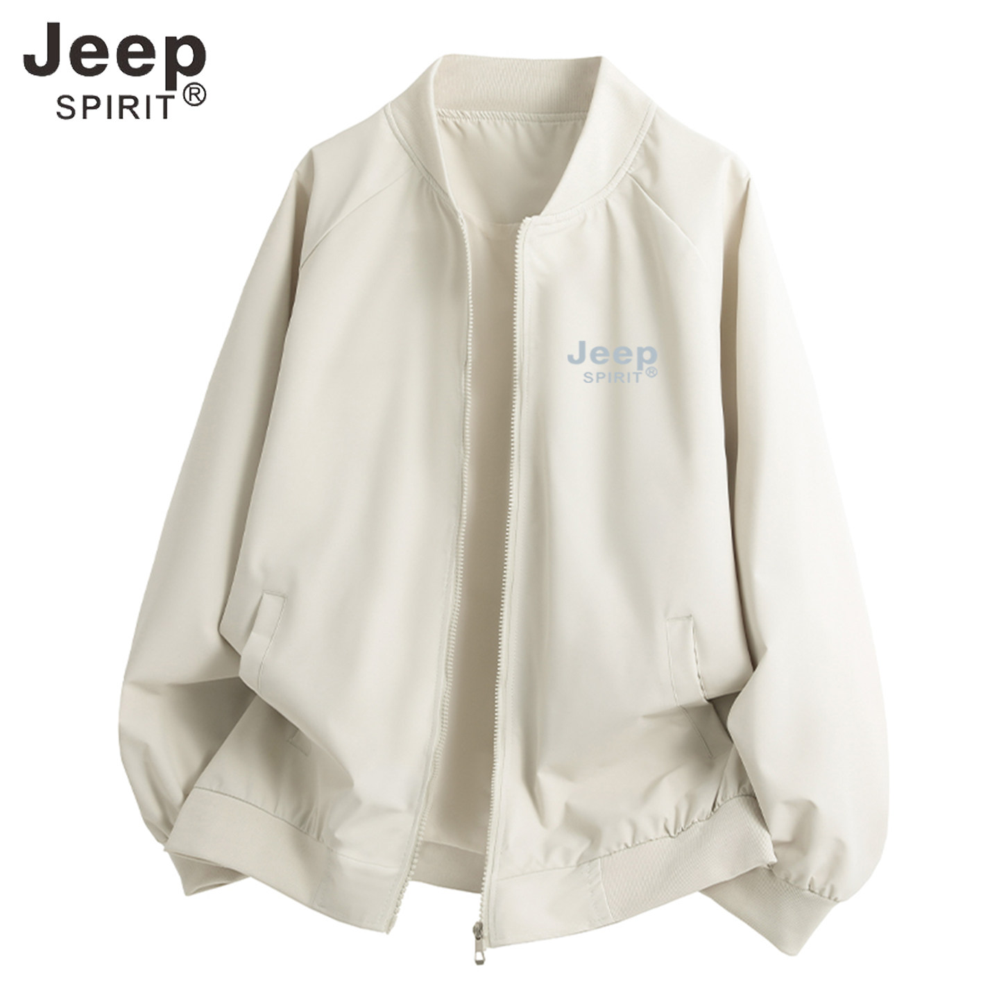 JEEPSPIRIT春秋棒球领夹克图片