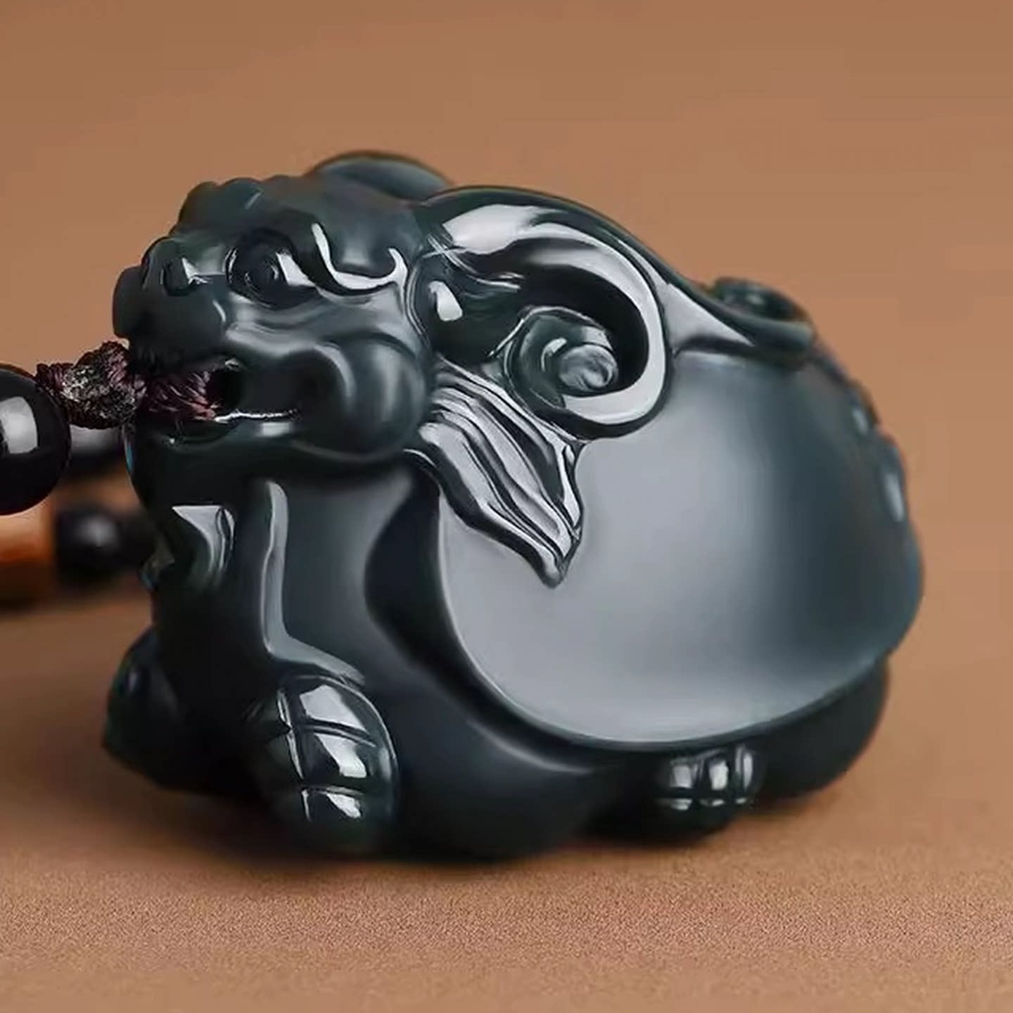 天然正品和田玉龙龟手把件
