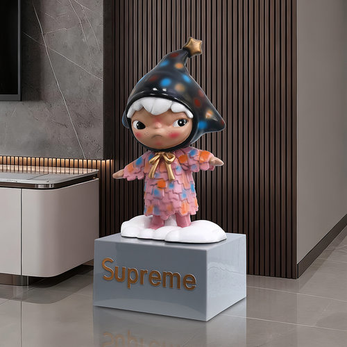 潮玩泡泡玛特小野手办摆件Hirono回声系列客厅电视柜落地装饰