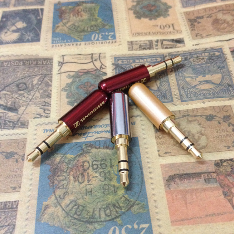 森海3.5修耳机插头3.5mm立体声插头双声道DIY耳机3节立体声焊接头