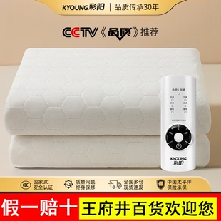 彩阳智能可水洗电热毯电褥子单人双人双控调温家用正品