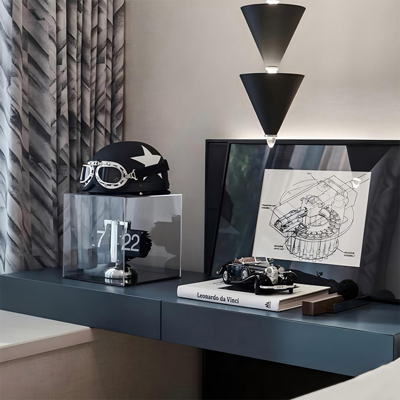 床头柜轻奢风装饰品儿童房摆件男孩老爷车模型香薰套装软装陈列