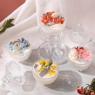 新款 干花香薰蜡烛浪漫情人节日礼物大豆香氛精油圣诞礼品伴手礼