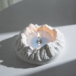 冰山蜡烛石膏香薰蜡烛香薰扩香石室内精油香氛礼盒礼物伴手礼