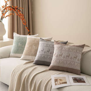 北欧简约现代抱枕轻奢高级感抱枕套装 饰沙发靠背办公室腰枕靠垫套