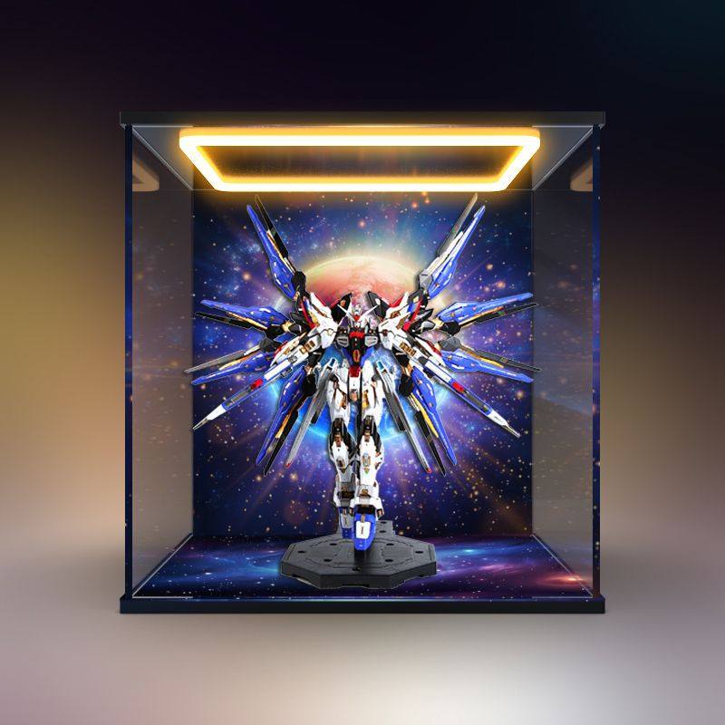 亚克力回型灯展示盒适用 万代 MGEX 强袭自由 突击自由 高达SEED