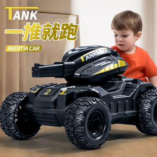 新款 儿童玩具越野车双向惯性行驶男孩礼物仿真坦克车模型摆摊