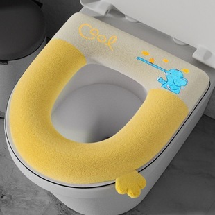 马桶垫四季 通用坐垫圈家用网红加厚马桶坐便套拉链可爱马桶圈防水