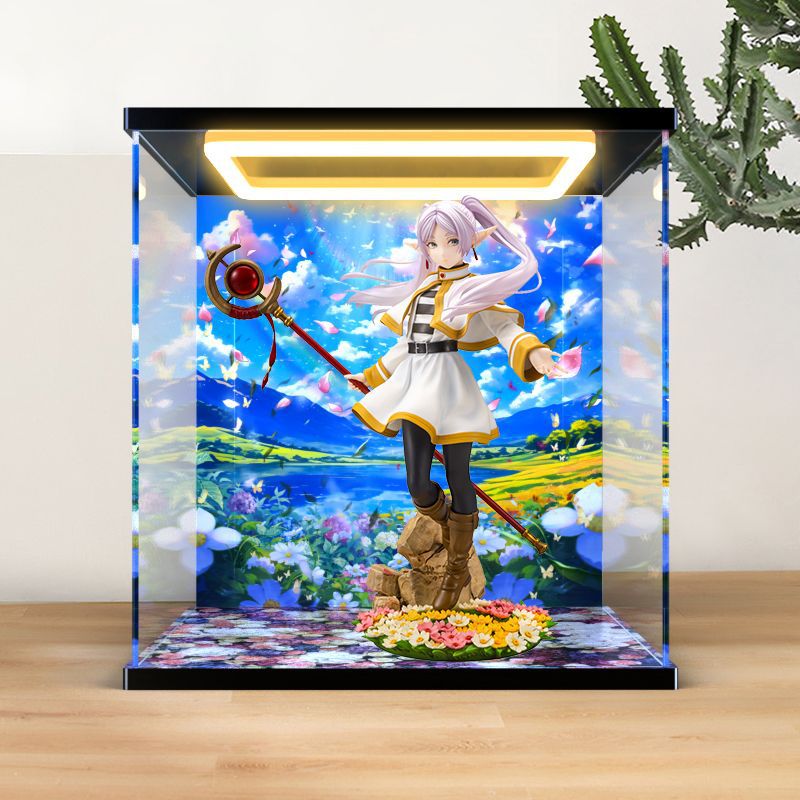 亚克力回型灯展示盒适用 寿屋 葬送的芙莉莲 芙莉莲 手办模型罩子
