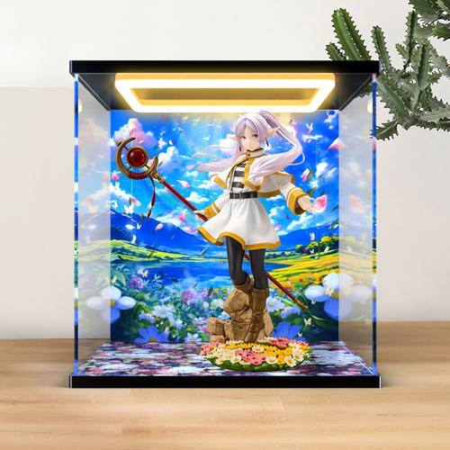 亚克力回型灯展示盒适用 寿屋 葬送的芙莉莲 芙莉莲 手办模型罩子