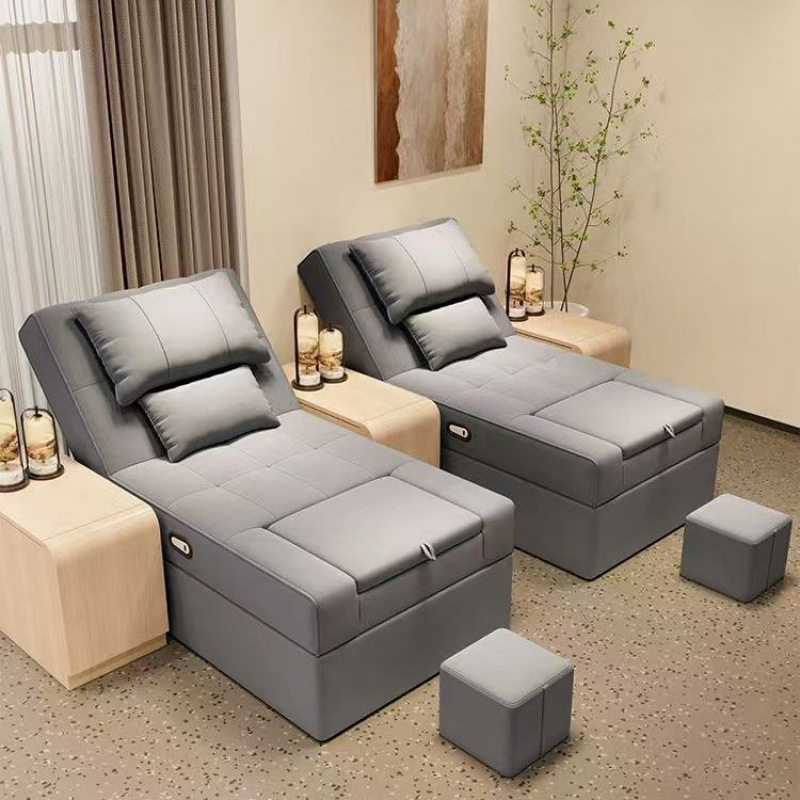 足疗沙发足浴电动洗脚按摩一体沐足按摩床采耳洗浴泰式躺椅