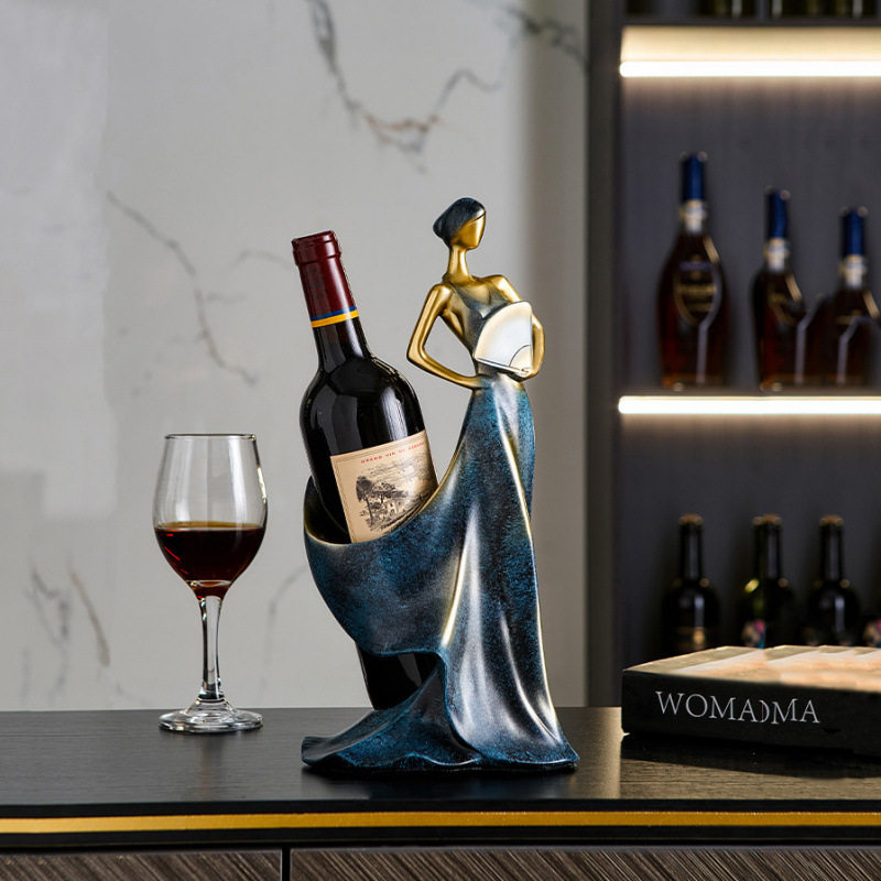 创意高档轻奢客厅红酒架摆件柜卧室装饰品家居桌面网红阳台摆设