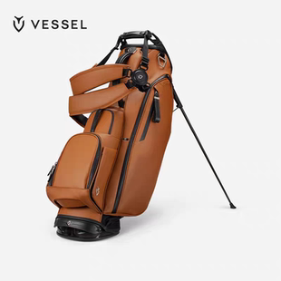 VESSEL2025高尔夫球包PlayerV大地色支架包男golfbag女6格8.5寸