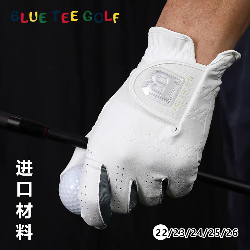 日本Blueteegolf高尔夫手套男士布面防滑耐磨透运动手套可水洗