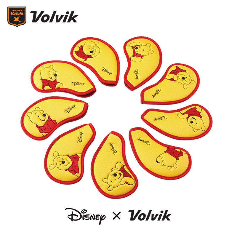 Volvik沃维克高尔夫球杆头套维尼熊款铁杆套帽头套golf用品热销