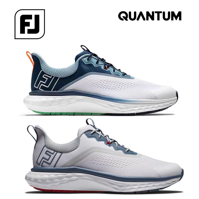 FootJoy高尔夫球鞋新款男士Quantum系列运动轻量FJ舒适无钉运动鞋