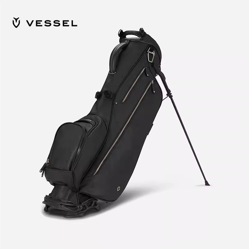 VESSEL高尔夫球包超纤皮革防泼水golf bag轻便支架包男女通用