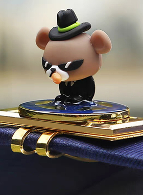 正品SNIPE大阪熊高尔夫马克Marker果岭球位标记小熊套装帽夹