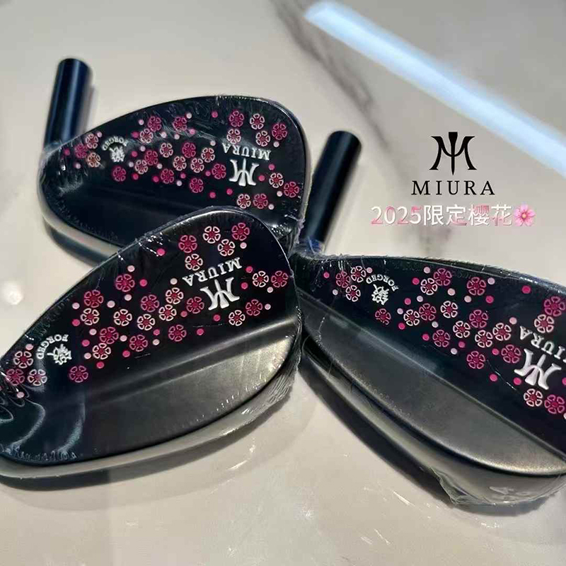 2025新款三浦Miura限量樱花款高尔夫挖起杆杆头三支装golf赠礼