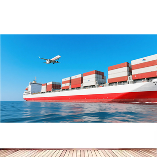 饰画贴画3 头港口海报制作客厅墙画房间卧室装 货轮集装 箱码
