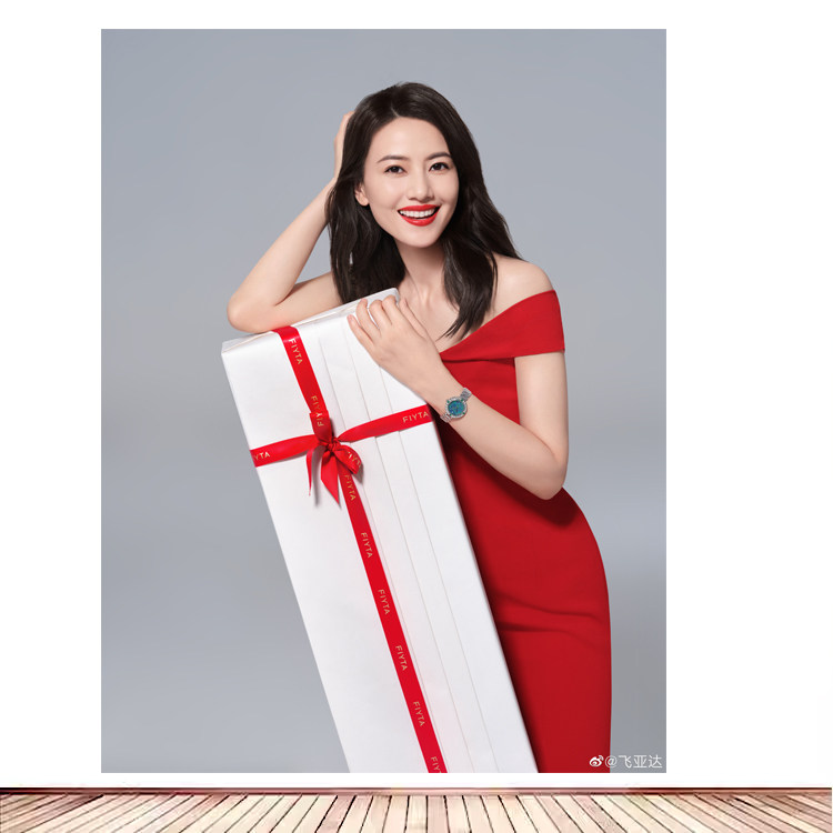 红裙明星海报制作高圆圆美女写真周边海报定制房间寝室贴画自粘2图片