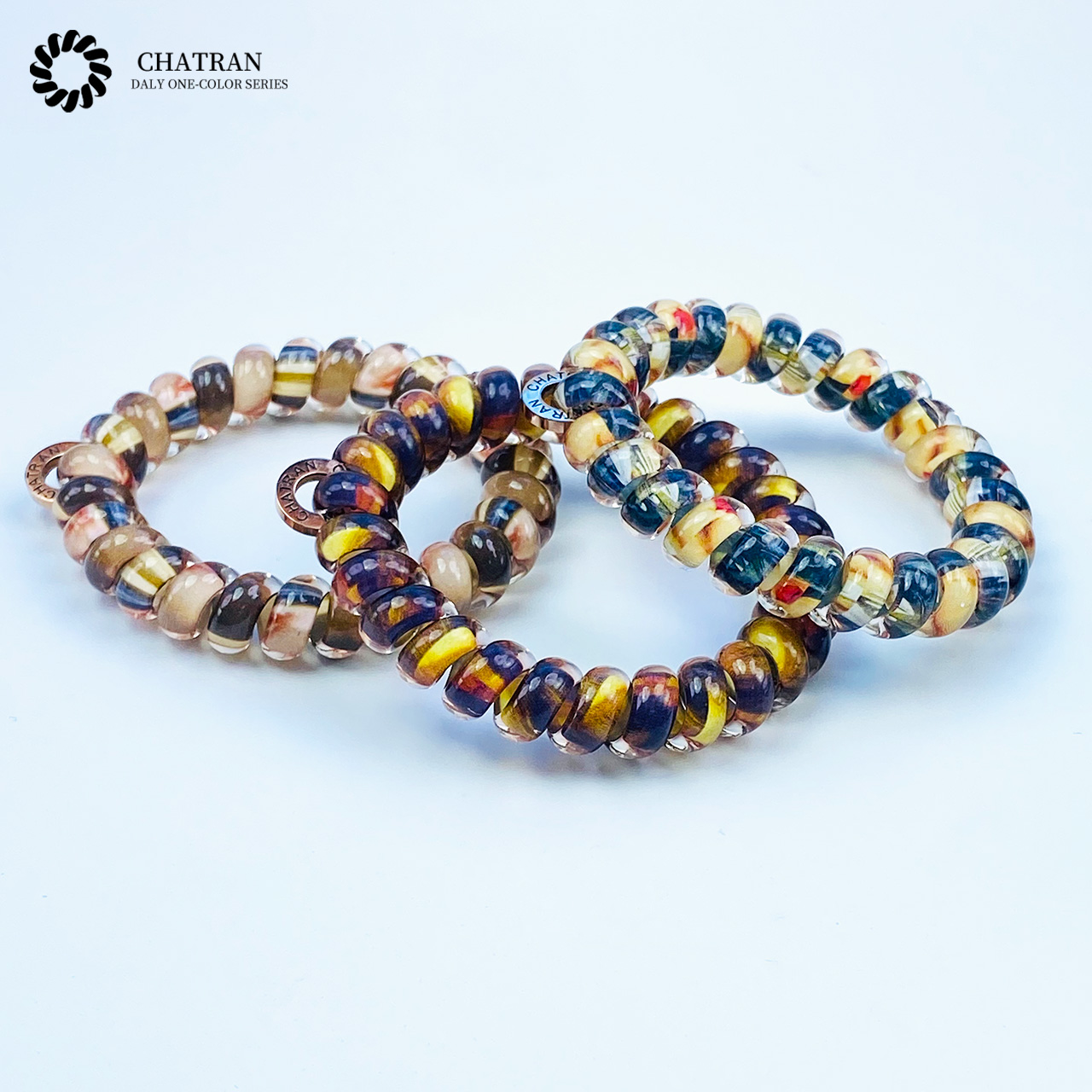 发饰TPU时尚电话线发圈艺术