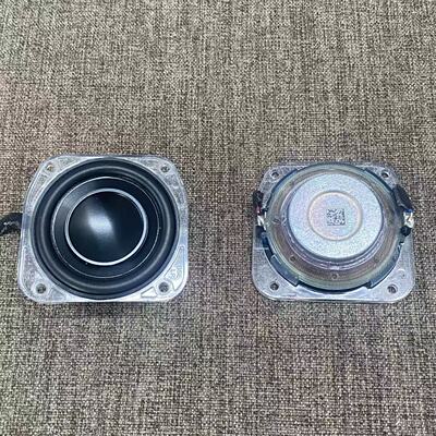 拆箱BO发烧级超薄2.25寸全频喇叭阳极铝盆钕磁音箱DIY水晶扬声器