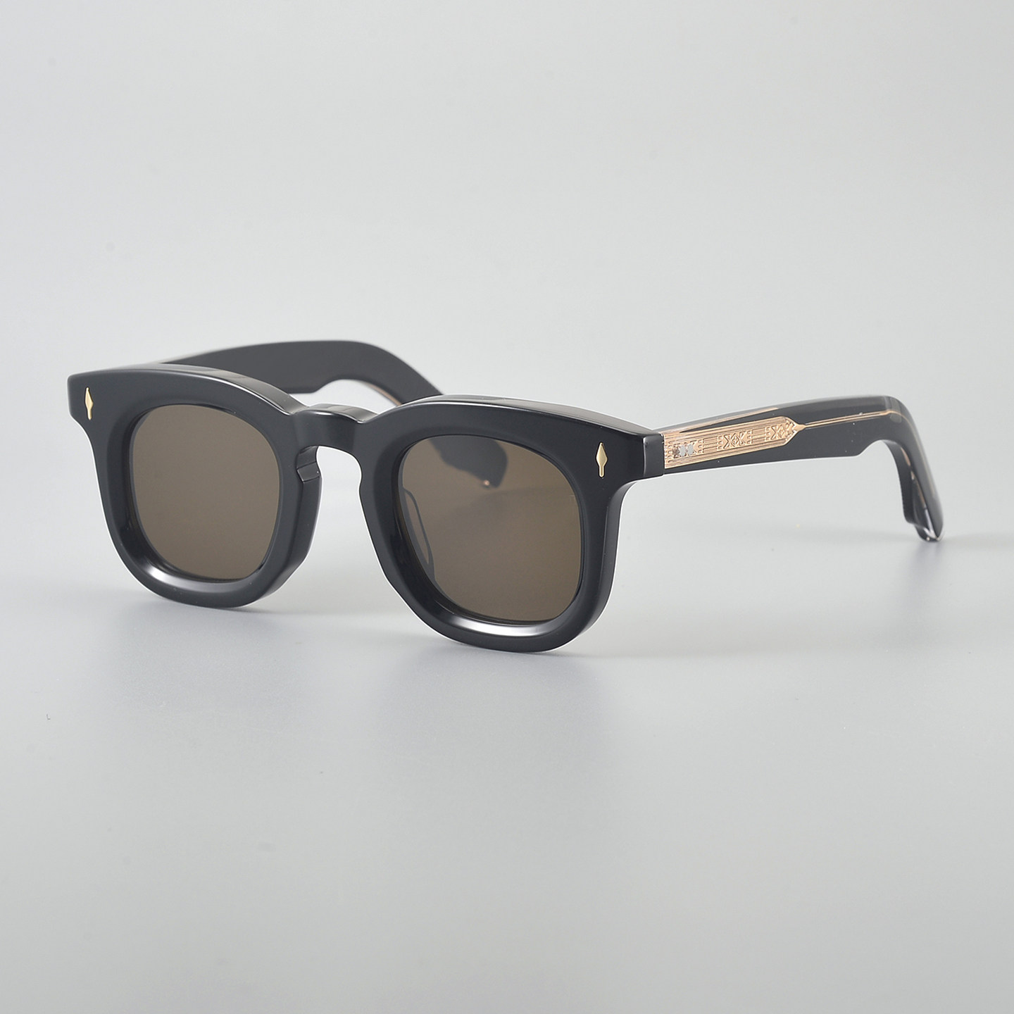 YOJIYA个性方形太阳镜框男女通用玳瑁镜框防紫外线时尚墨镜潮牌