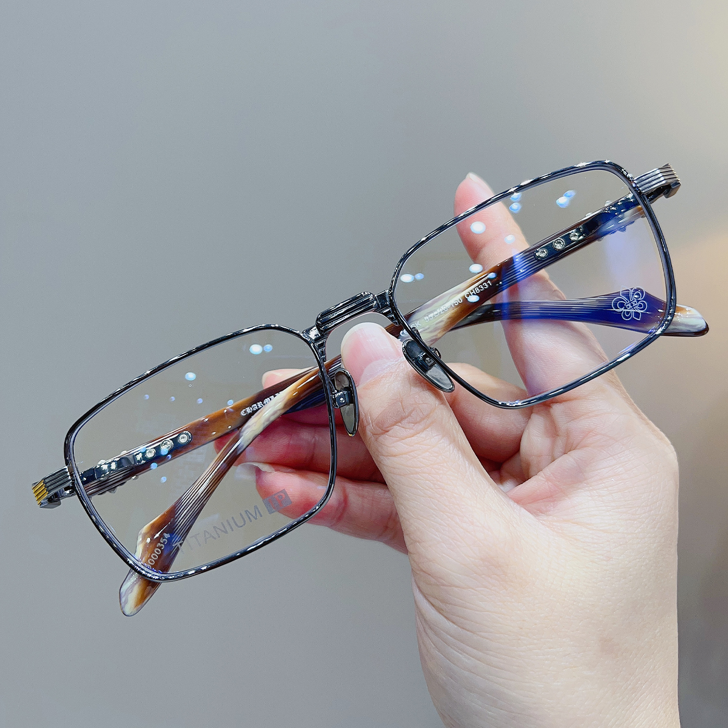 复古时尚钛架超轻防蓝光