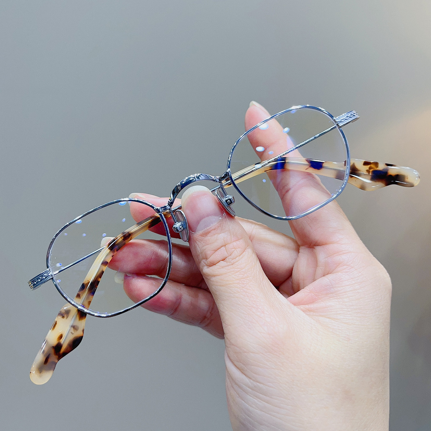 时尚复古超轻钛架近视防蓝光