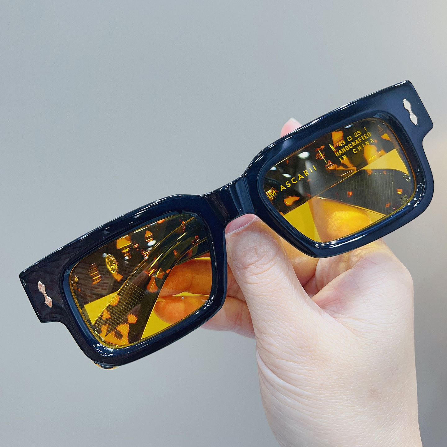 新品复古风黑色方框太阳镜男女时尚百搭板材潮流街拍墨镜防晒近视