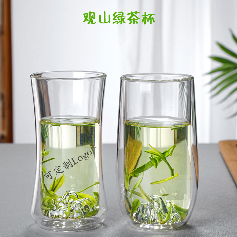隔热玻璃单双层观山杯家用泡茶杯
