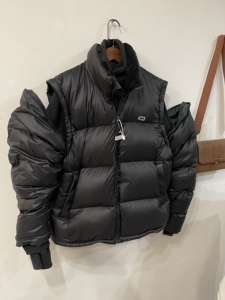 情侣加厚男款女款羽绒服90白鸭绒面包服防水外套抗寒脱袖马甲保暖
